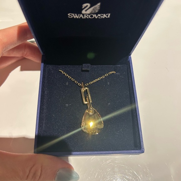 Swarovski Jewelry - Swarovski Gold-Tone Teardrop Necklace